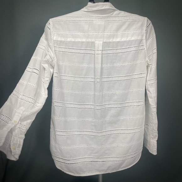GAP Women’s Embroidered Shirt , White , XS , boyfriend Fit - Picture 6 of 6
